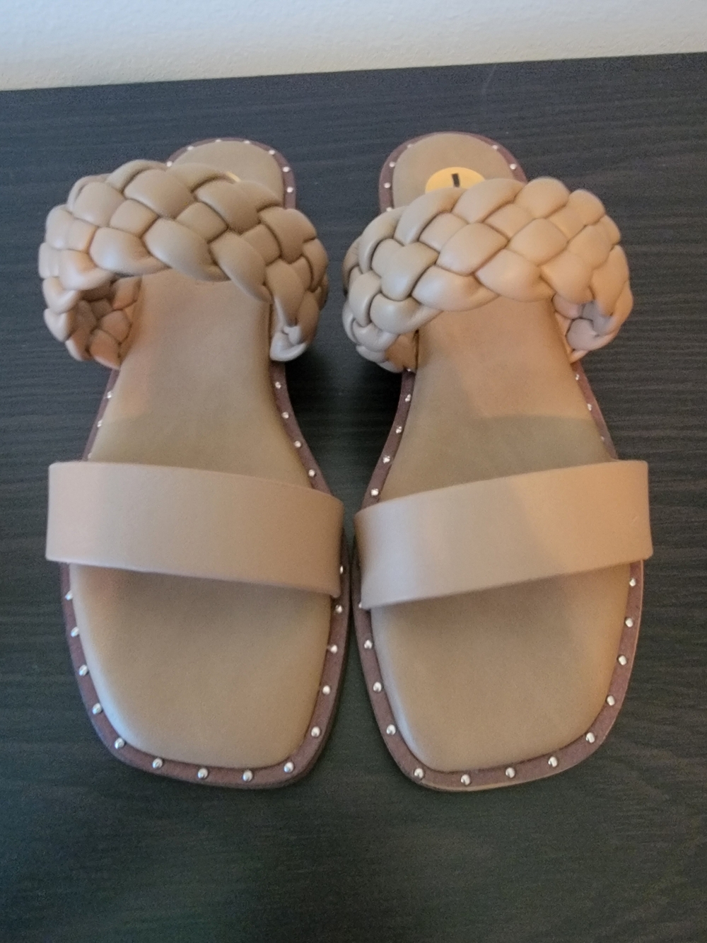 Woven Strap Women's Sandals - Beige